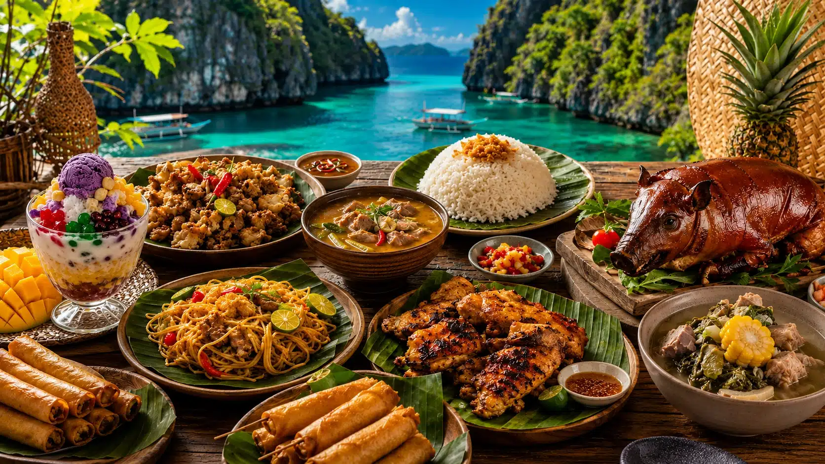 Cuisine des Philippines avec plats traditionnels et spécialités philippines
